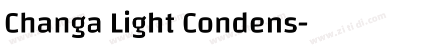 Changa Light Condens字体转换